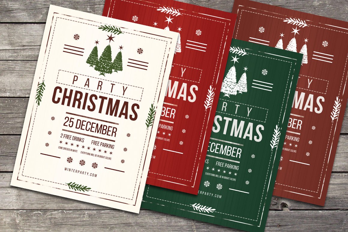 Nice collection for Christmas party invitations.
