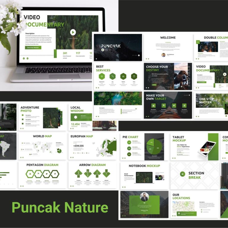 Puncak - Nature Keynote Template – Masterbundles