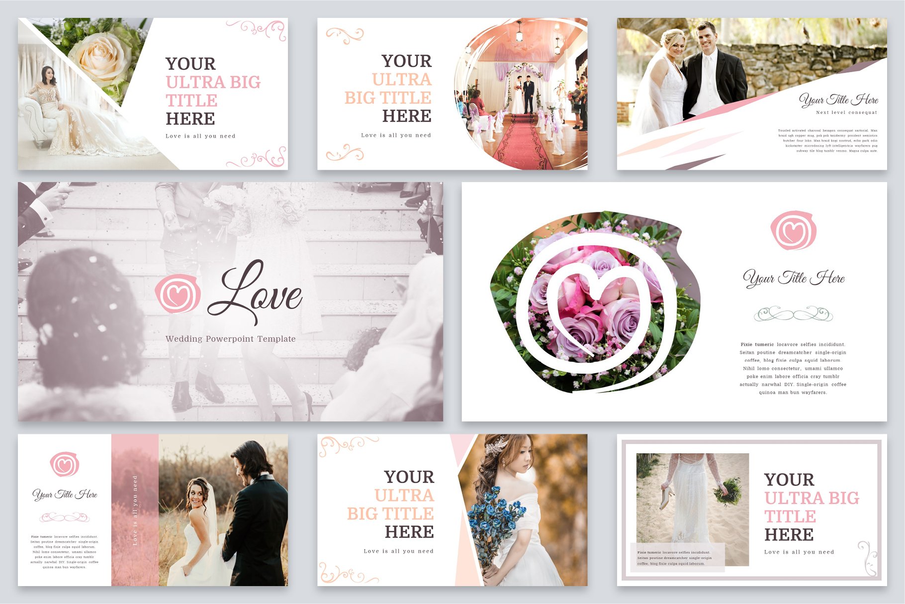 Elegant template for your love story.