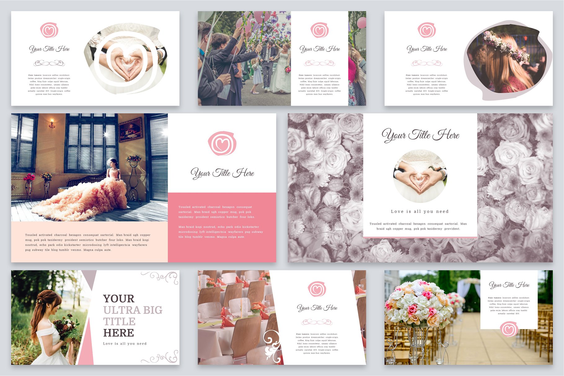 So stylish and elegant template for your wedding time.