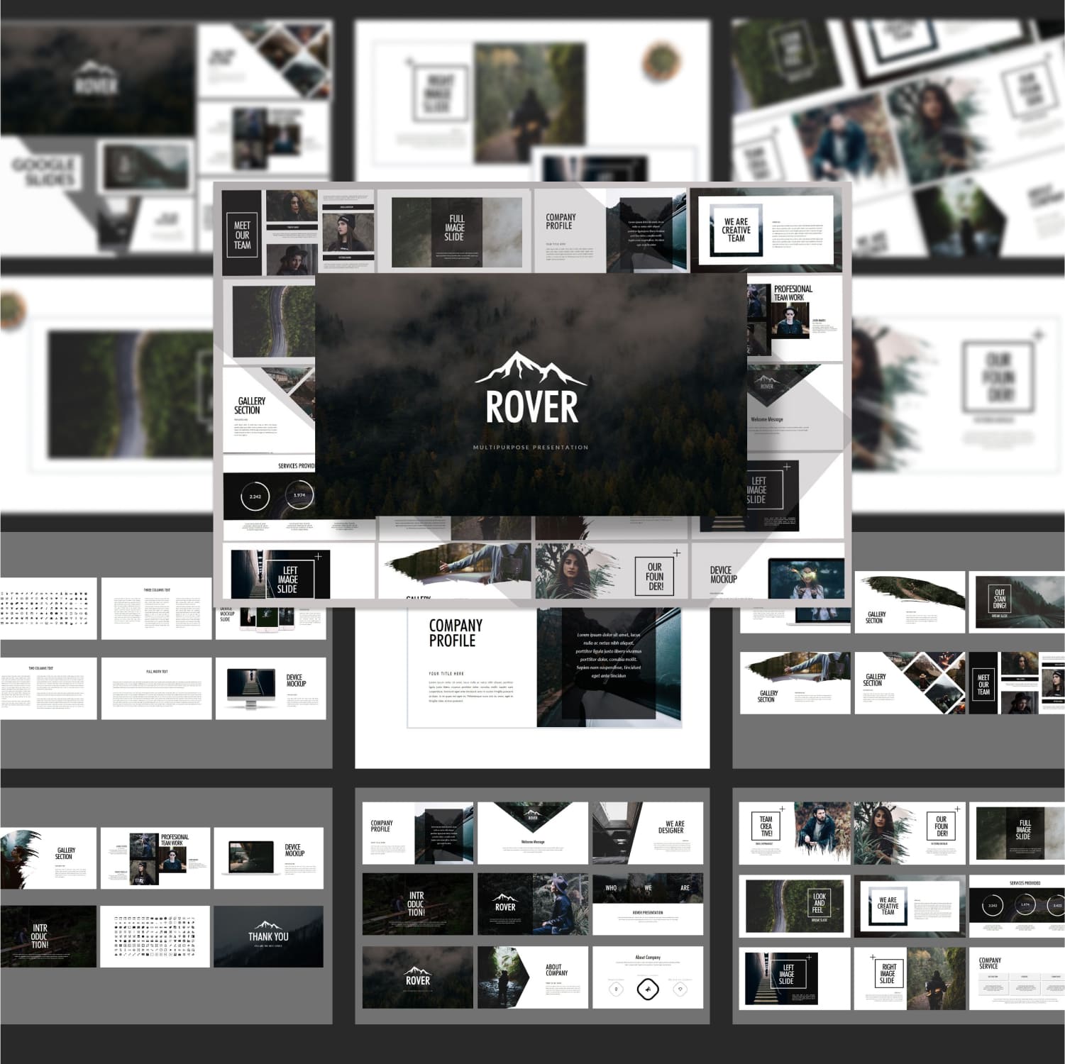 Rover is an adventure beautifully designed and functional professional Google Slides Presentation.
