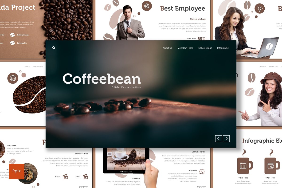 This template is perfect for people looking to showcase their business with a professionally designed presentation.