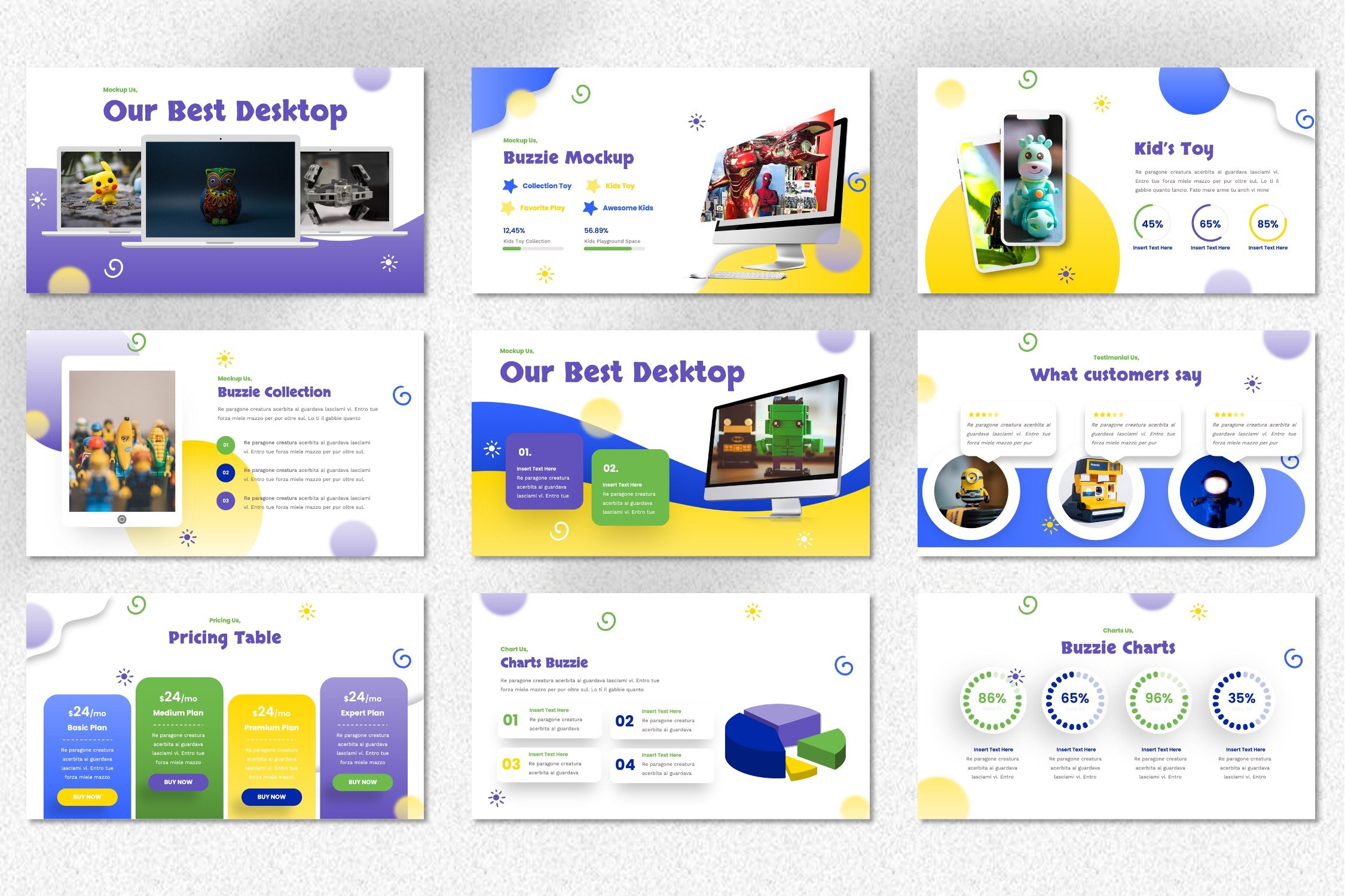 Buzzie - Kids World Keynote is a mobile friendly template with an adaptive design.