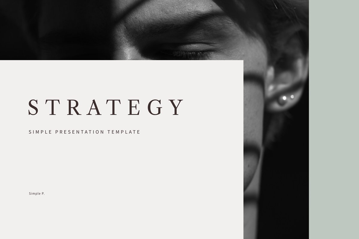 Cover image of Strategy Presentation Template.