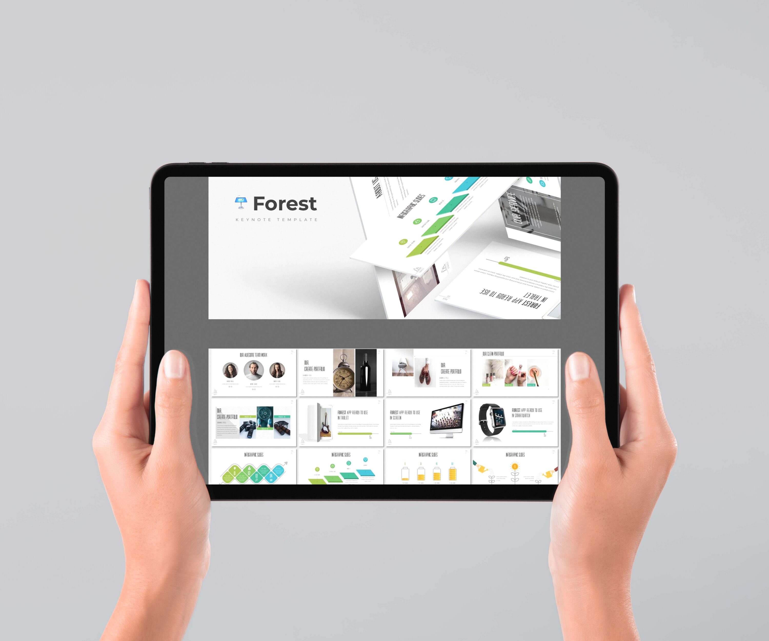 Forest - Keynote Template - tablet.
