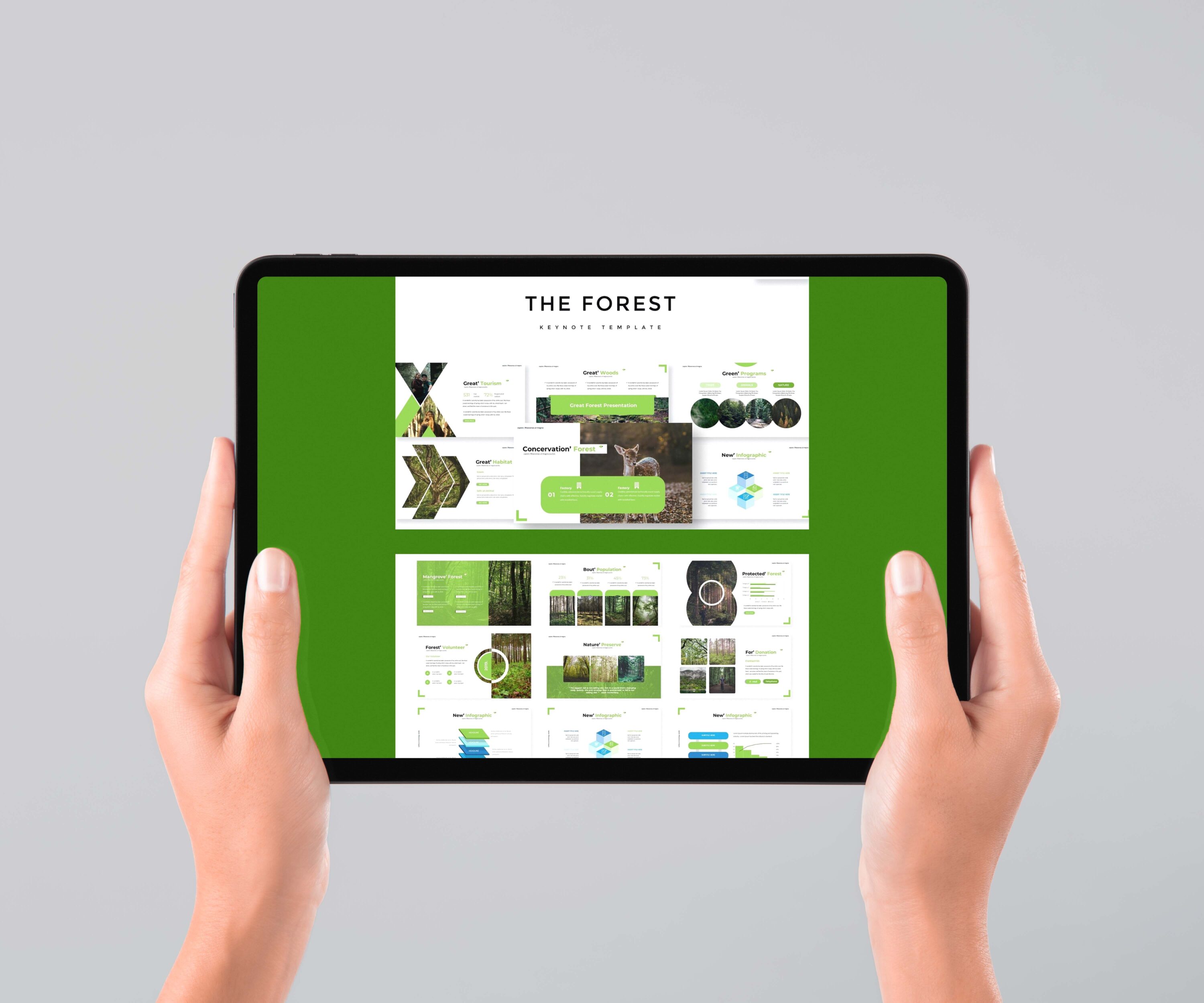 The Forest - Keynote Template - tablet.