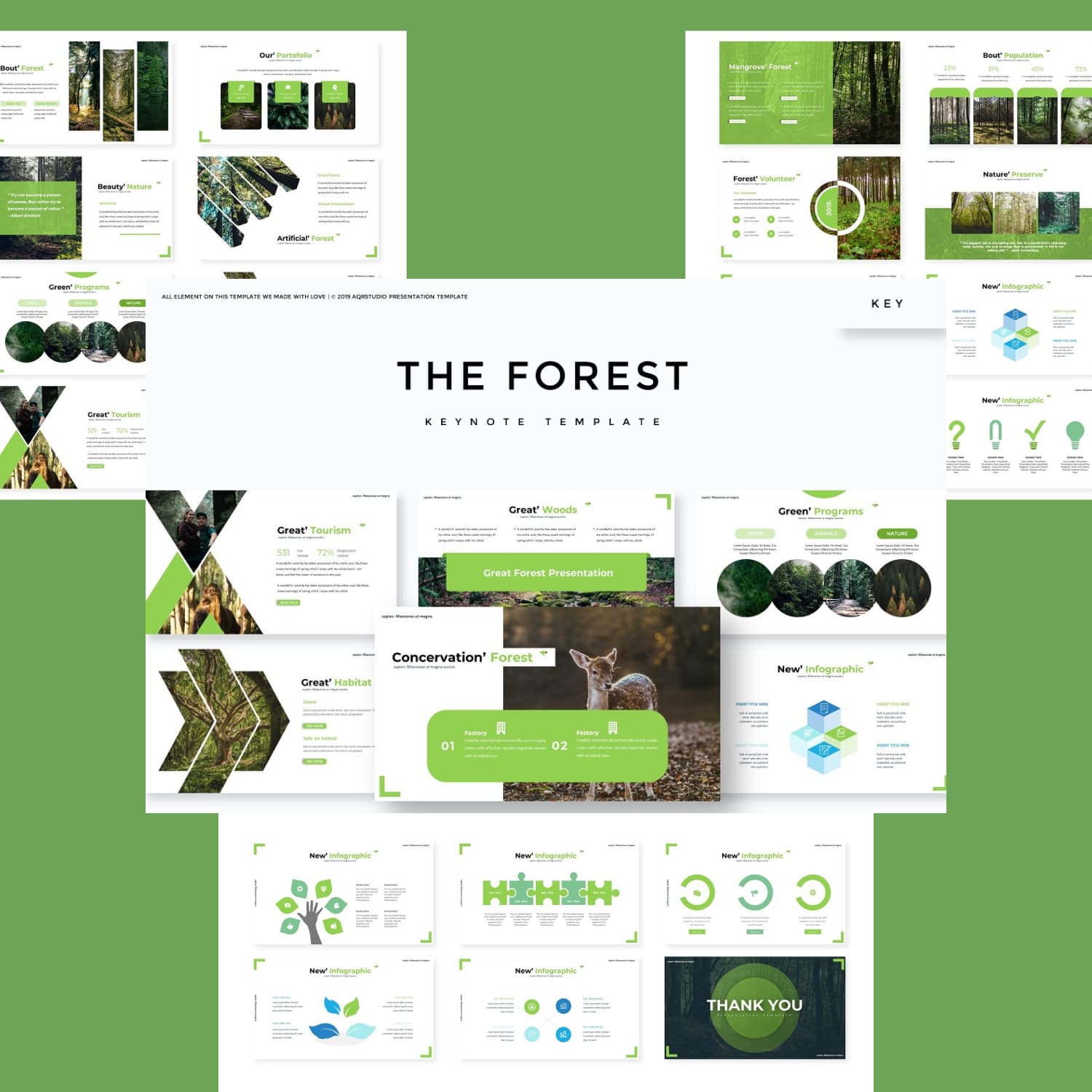 The Forest - Keynote Template cover.