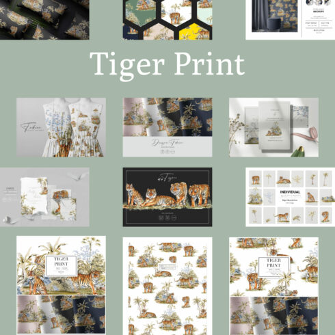 Tiger Print, Luxury & High Quality!.