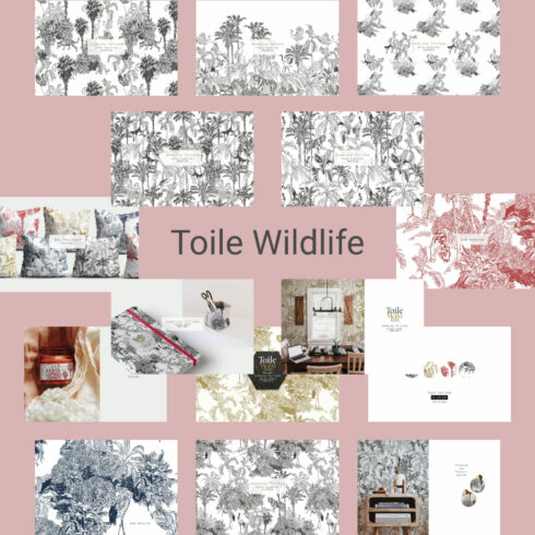 Toile Wildlife. Seamless Patterns.