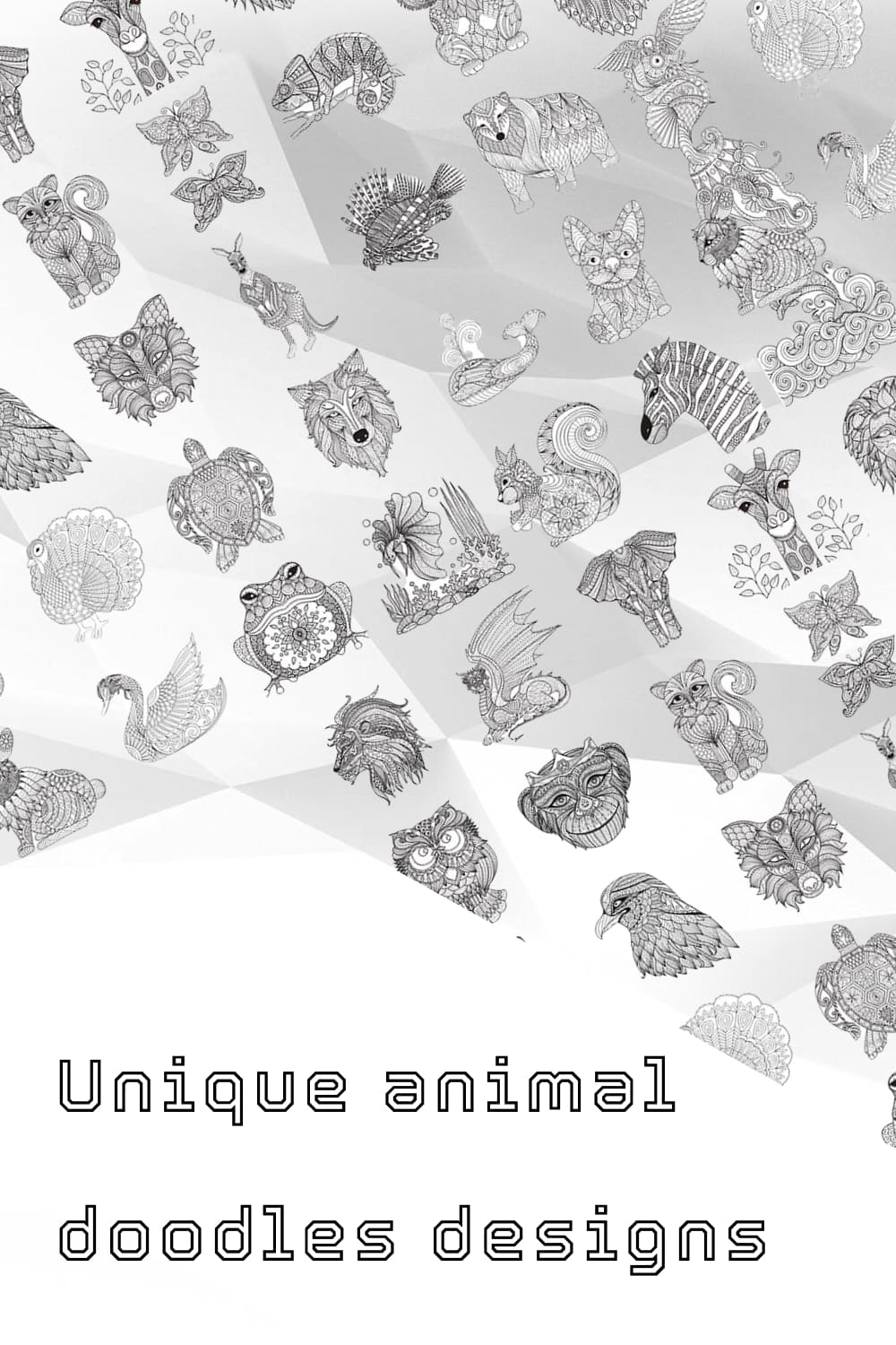 35 Unique Animal Doodles Designs.