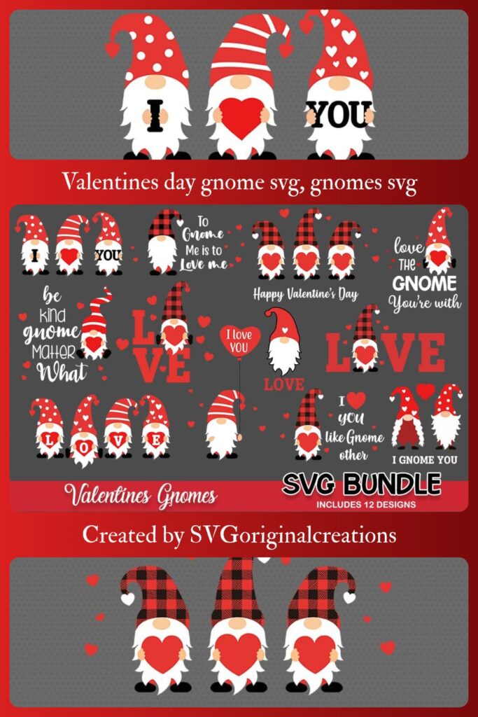Valentines Day Gnome SVG, Gnomes SVG, Bundle SVG – MasterBundles