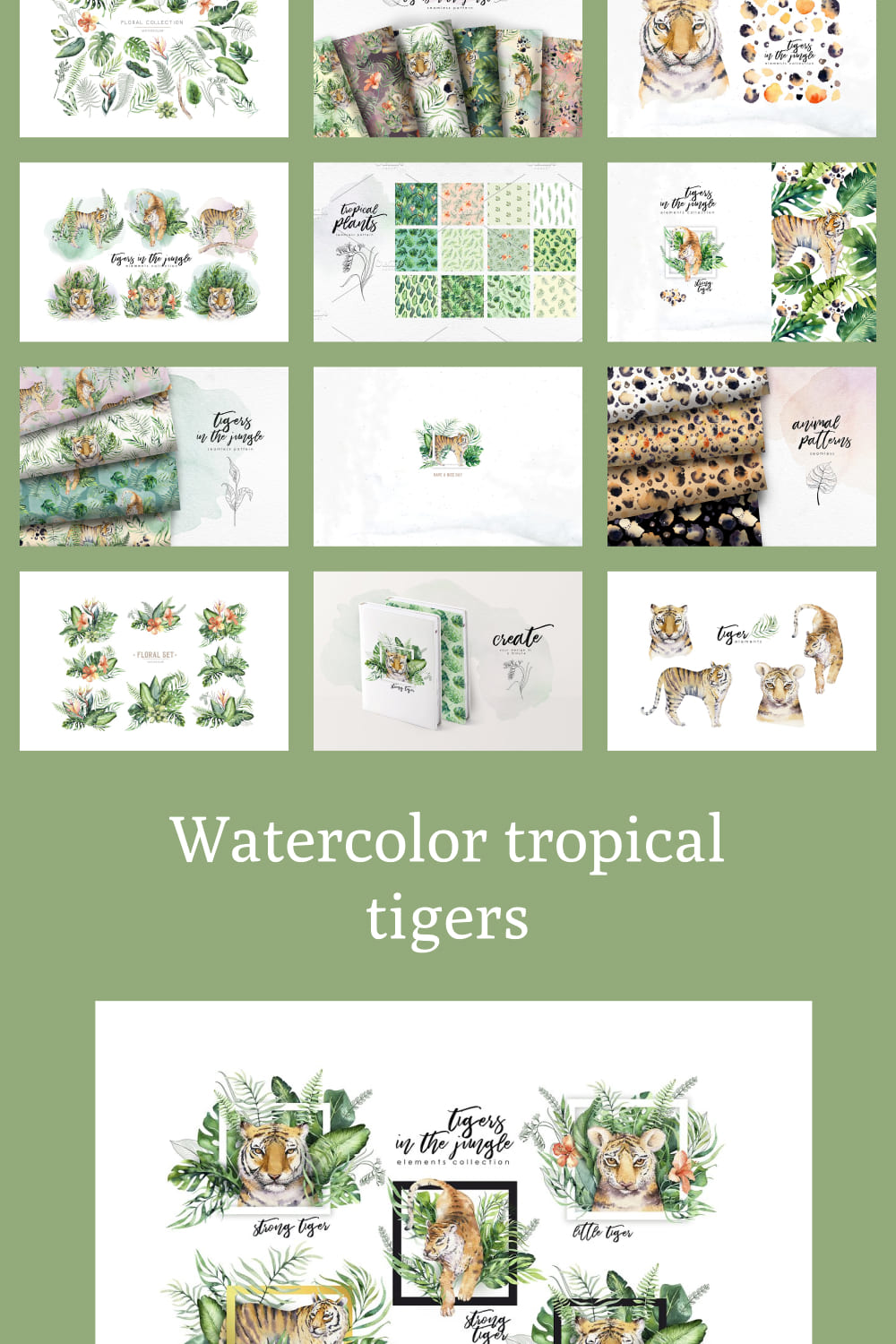 watercolor tropical tigers 04 1000x1500 1