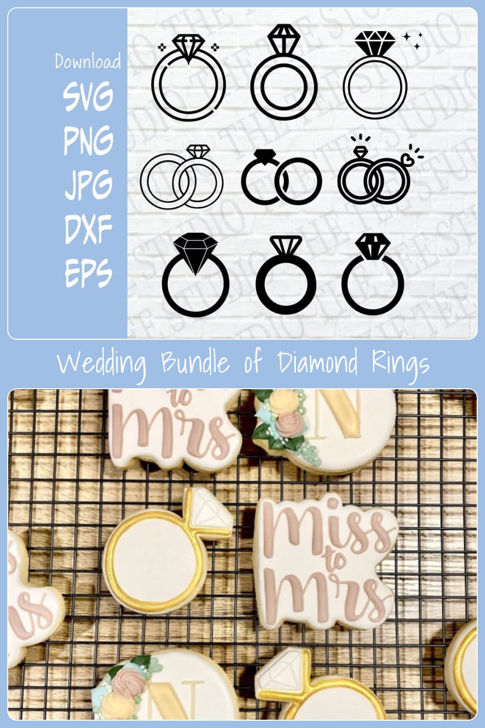 wedding bundle of diamond rings pinterest