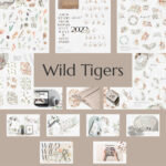 Wild Tigers - Boho Jungle set.