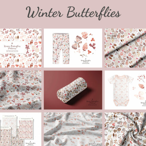 Winter Butterflies Patterns.