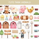 Cute Farm Animals.