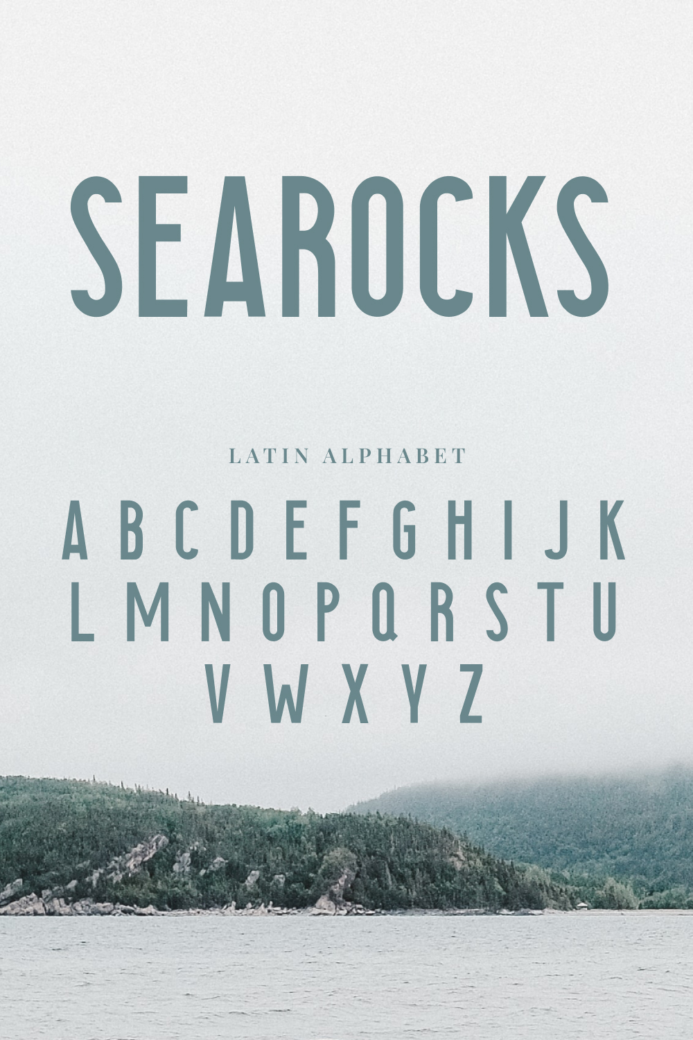 Free Searocks Font.