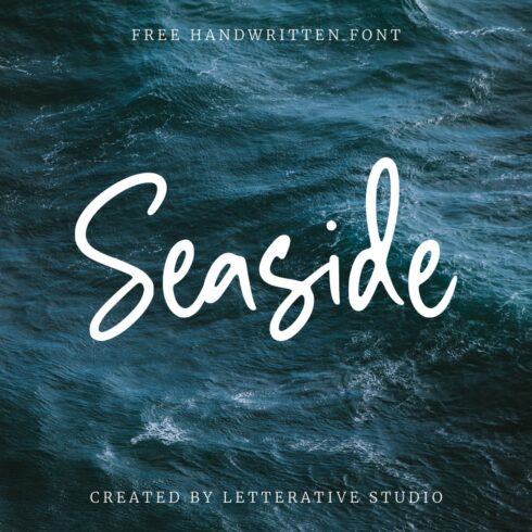 Free Seaside Font.