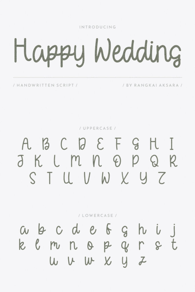 Happy Wedding Free Font – MasterBundles