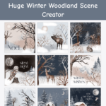 Huge Winter Woodland Scene Creator.