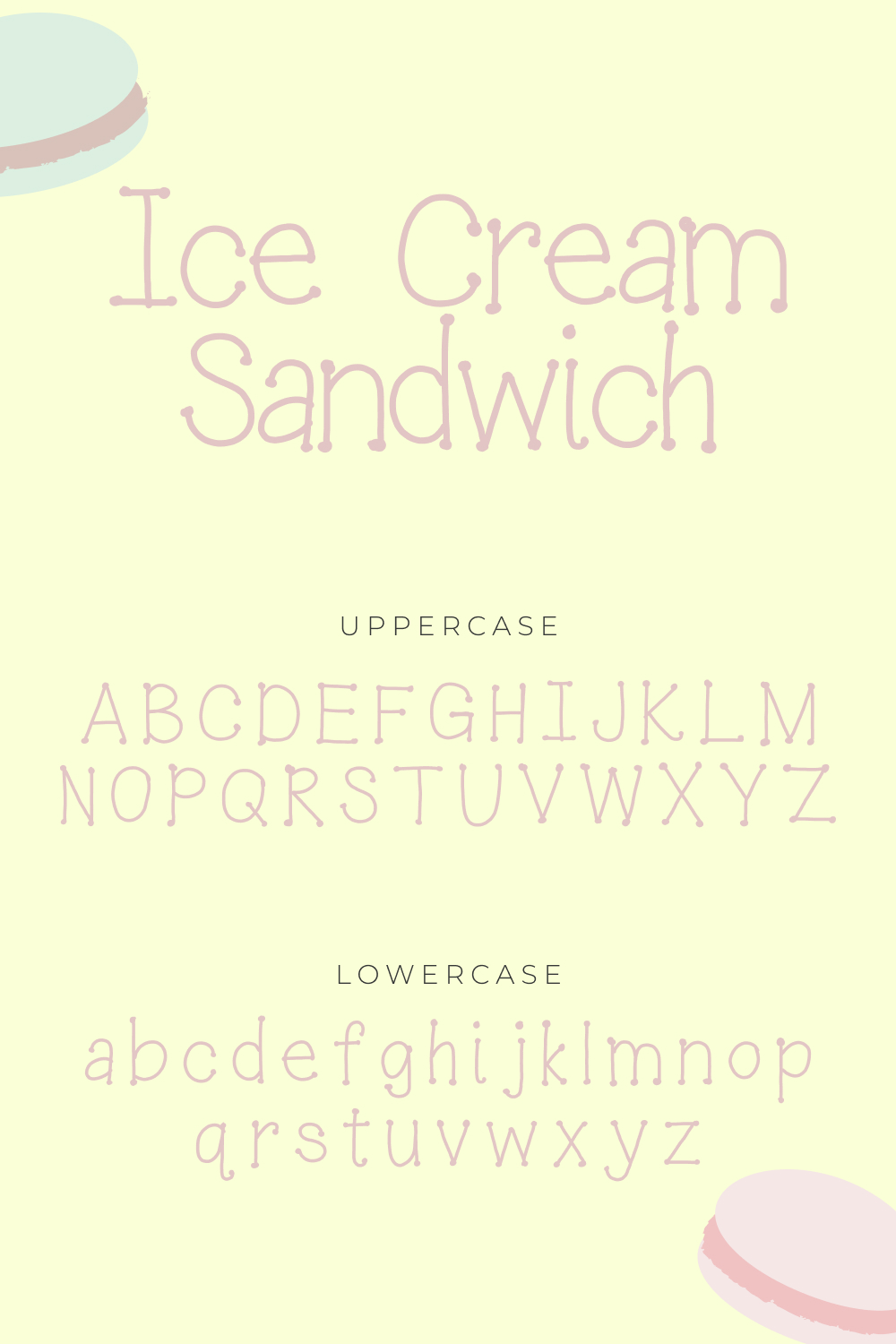 Ice Cream Sandwich Free Font.