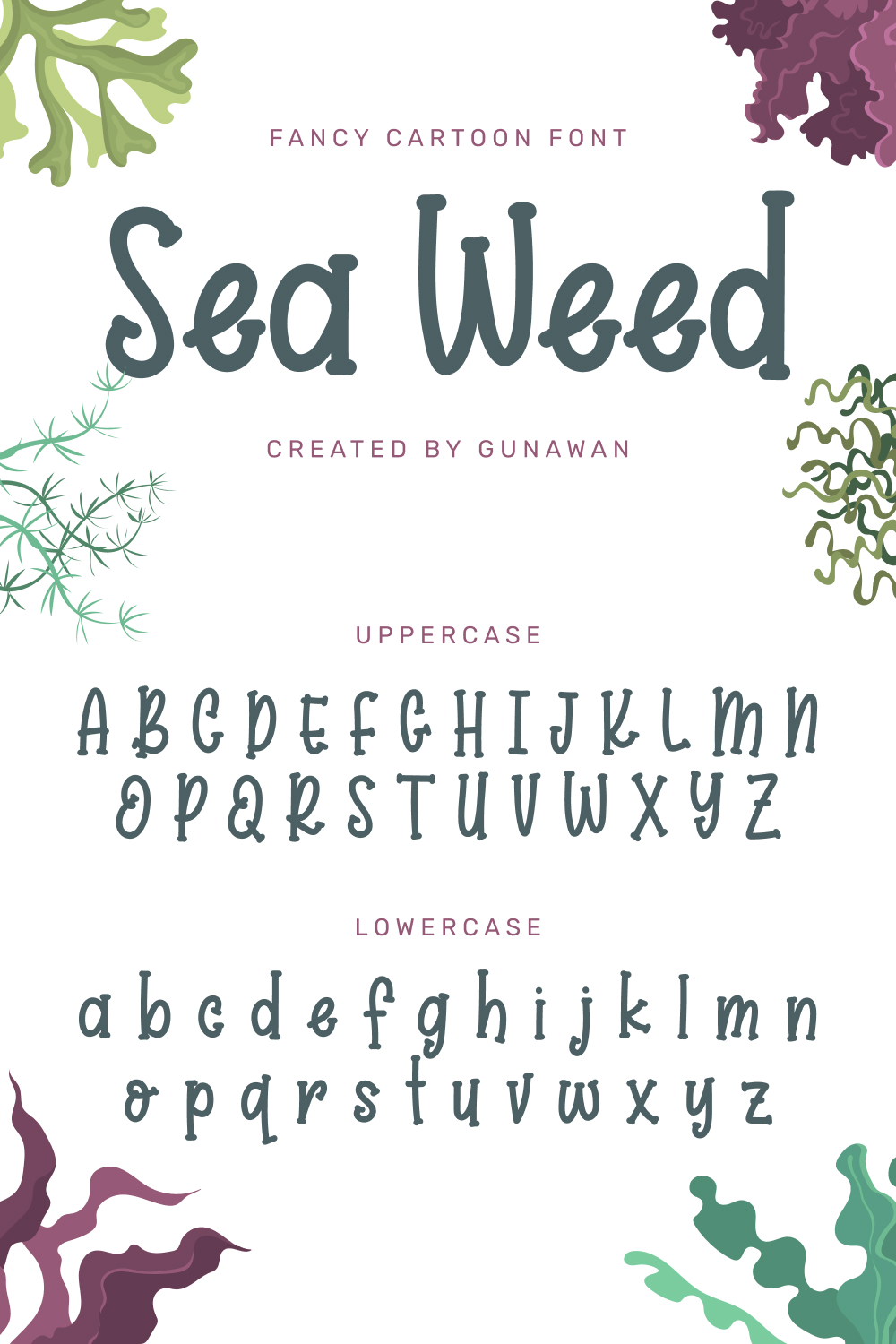 Sea Weed Free Font.