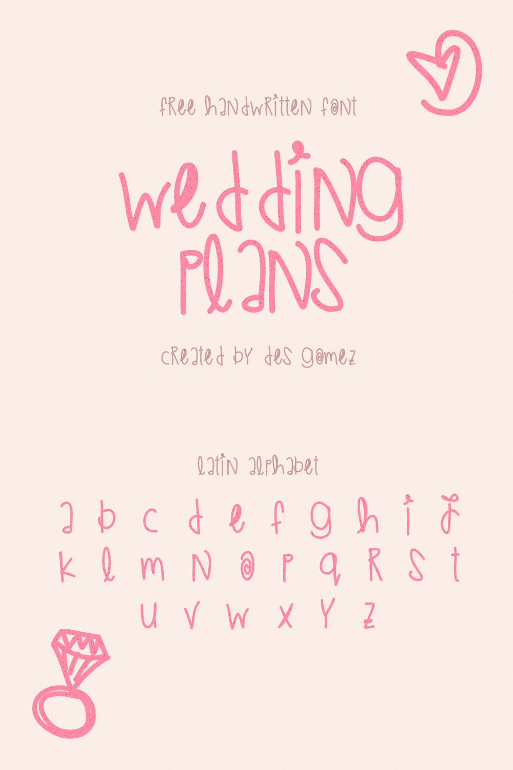Wedding Plans Free Font.