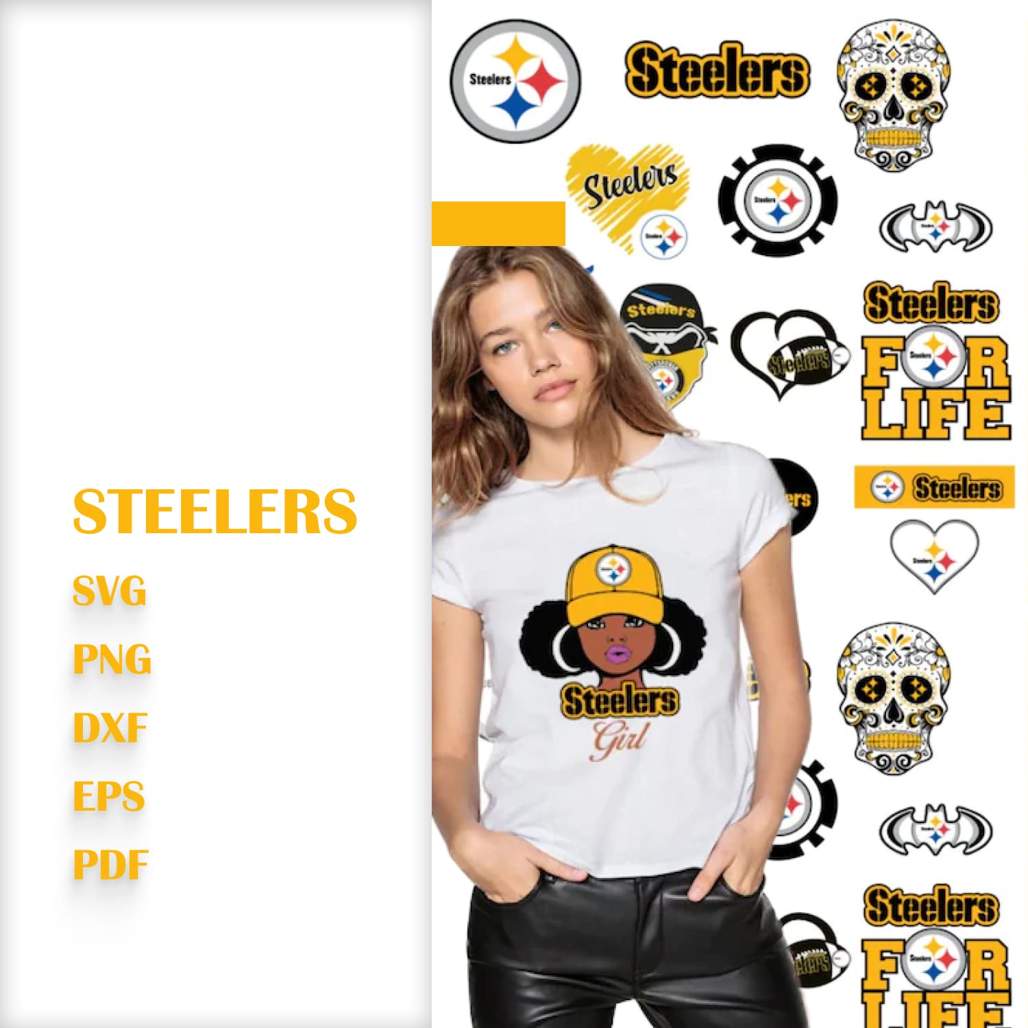 Steelers Logo Bundle Svg cover.