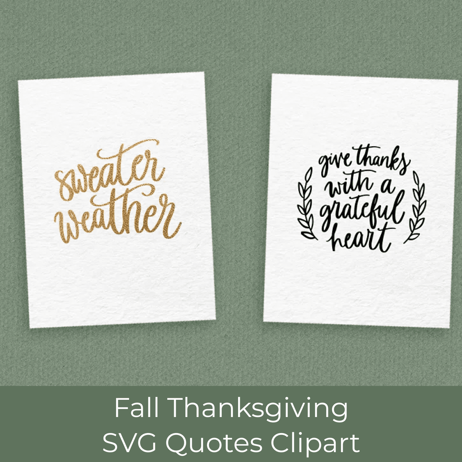 Fall Thanksgiving SVG Quotes Clipart cover.