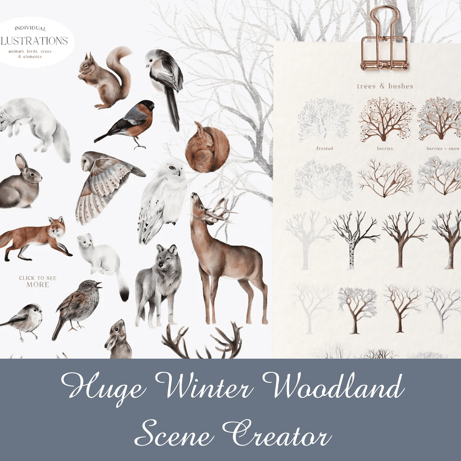 Huge Winter Woodland Scene Creator cover.