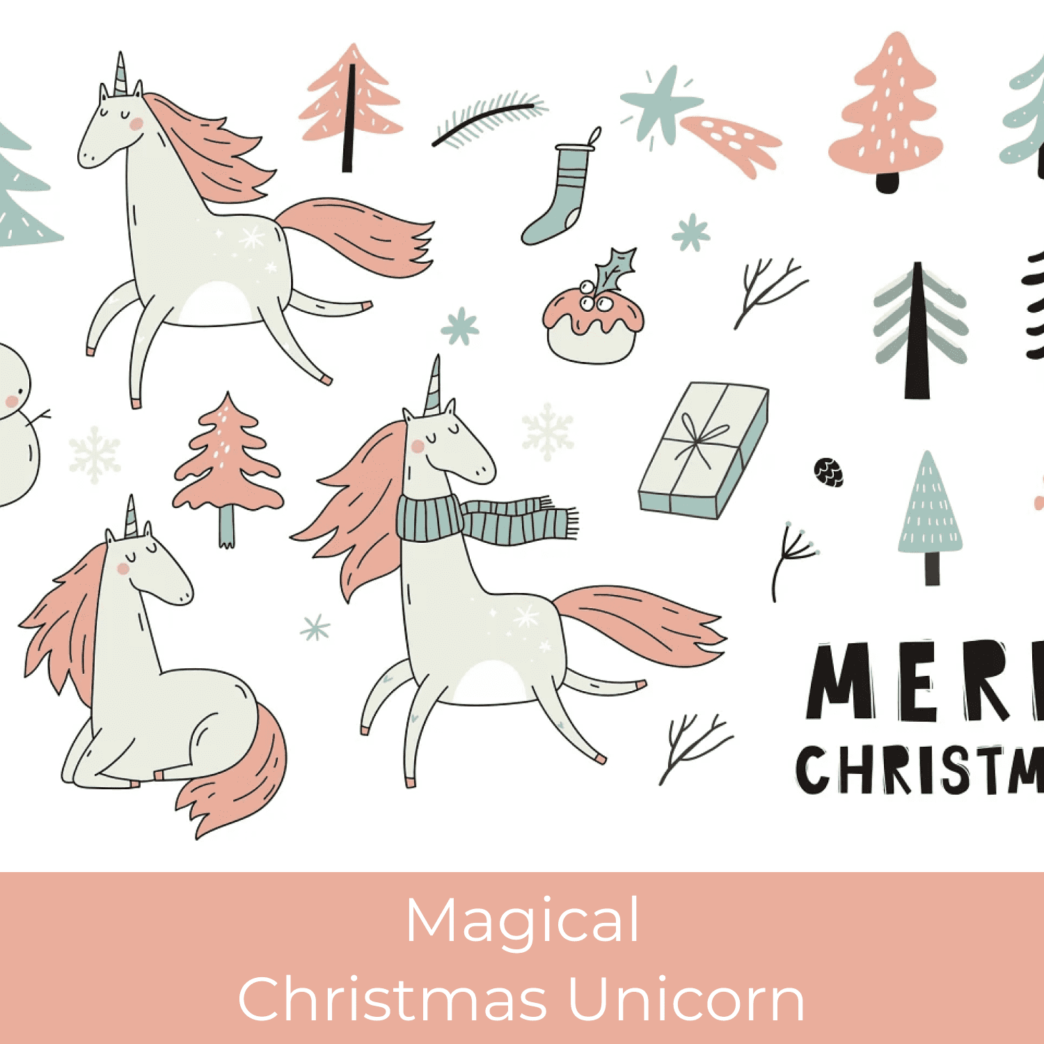Magical Christmas Unicorn.