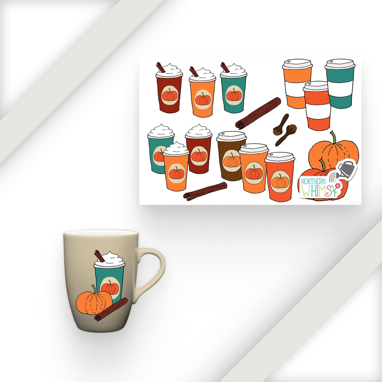 Fall Clip Art - Pumpkin Spice Latte cover.