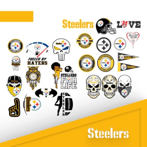 Steelers Logo Bundle Svg.