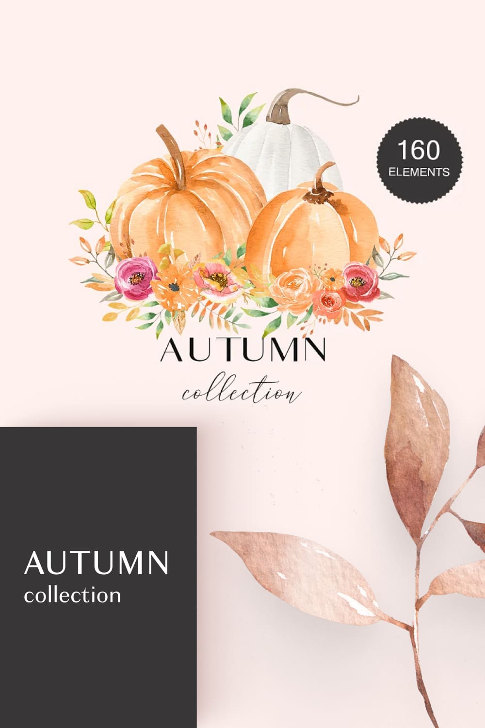 Autumn Watercolor Collection 160+.