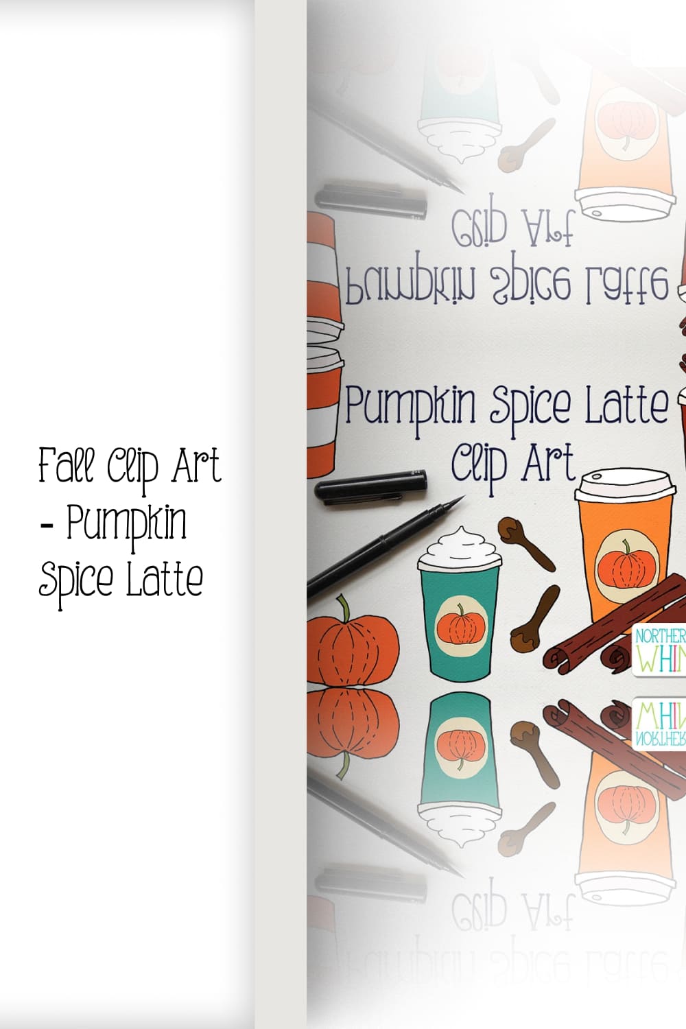 Fall Clip Art - Pumpkin Spice Latte.