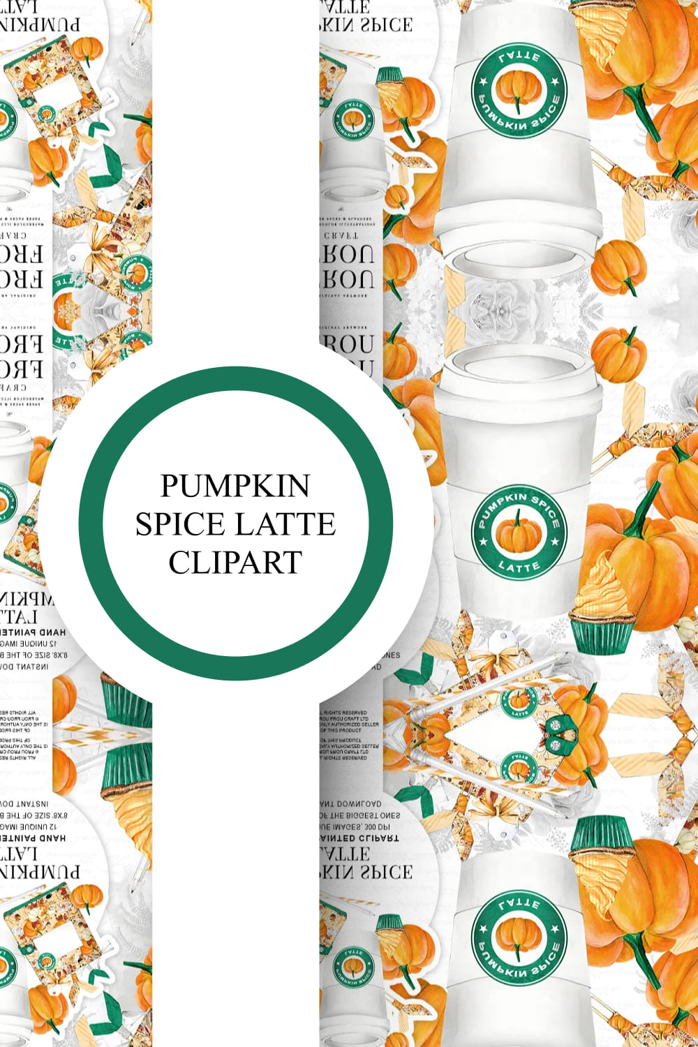 Pumpkin Spice Latte Clipart.