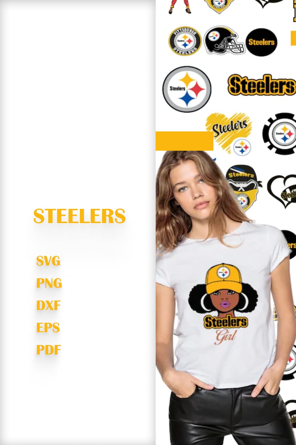 Steelers Logo Bundle SVG.