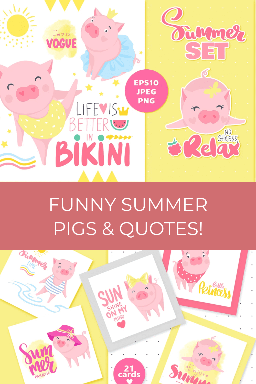 04 funny summer pigs quotes 1000h1500