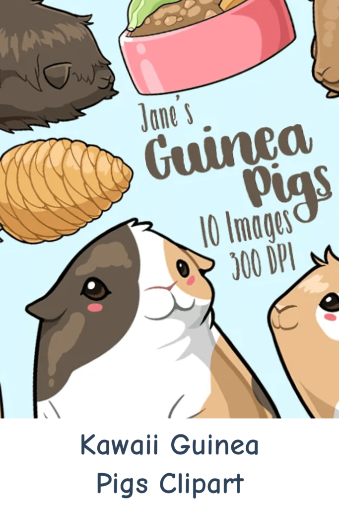 Kawaii Guinea Pigs Clipart – MasterBundles