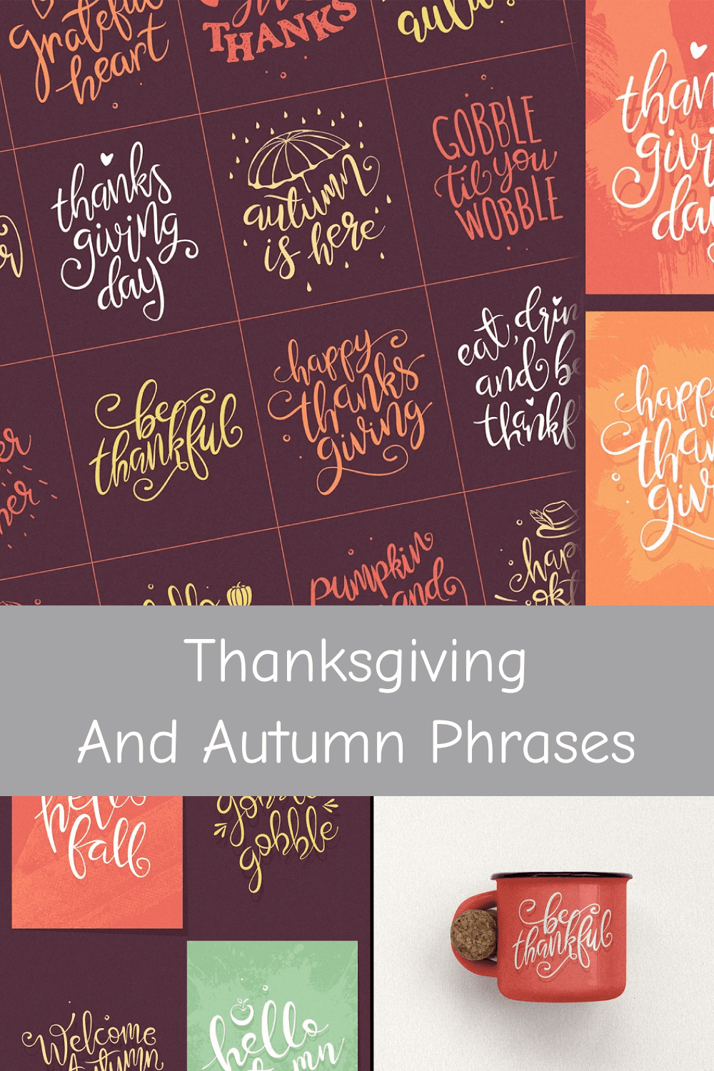 Thanksgiving and Autumn Phrases.
