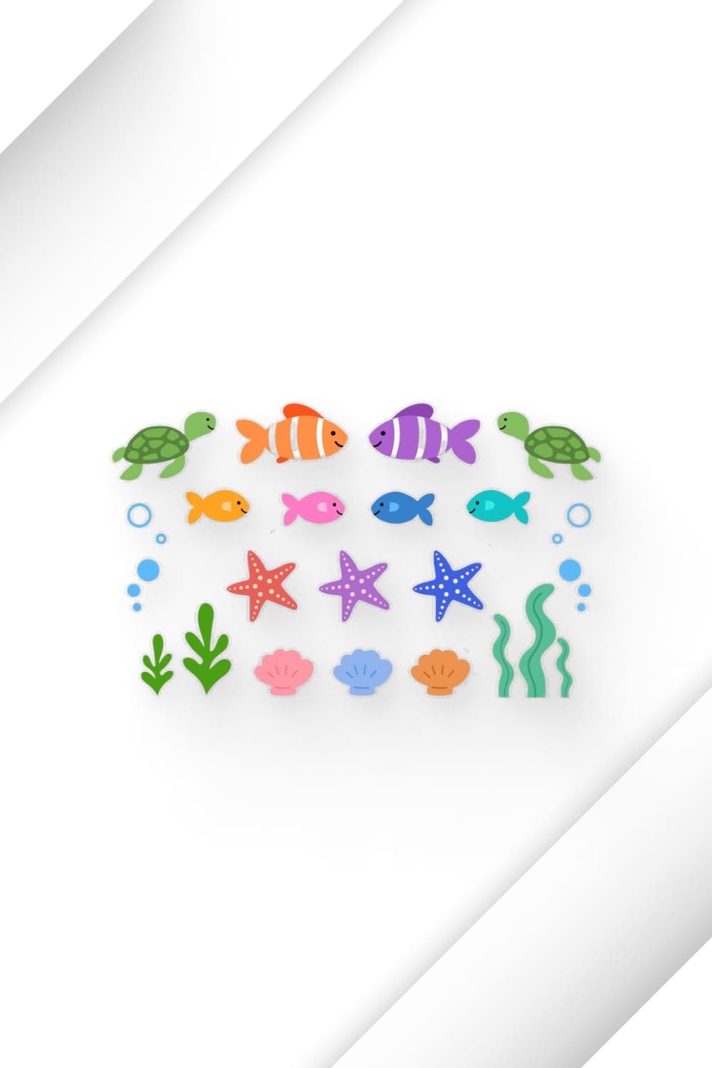 Colorful Fish SVG.