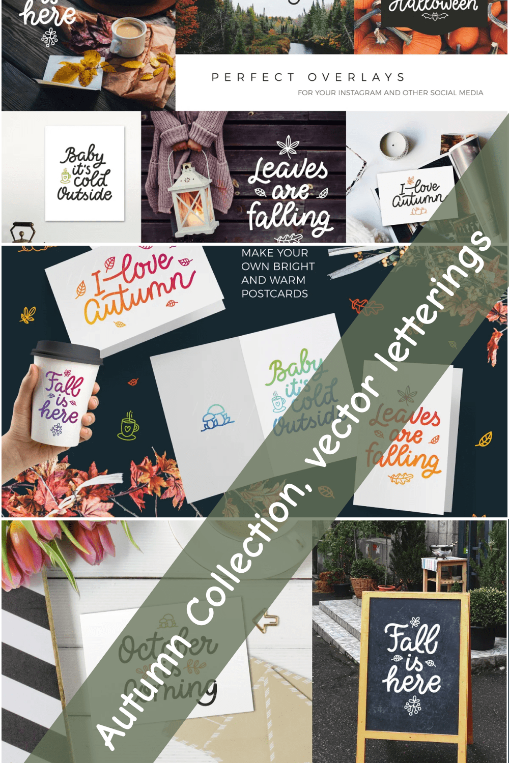 Autumn Collection, Vector Letterings.