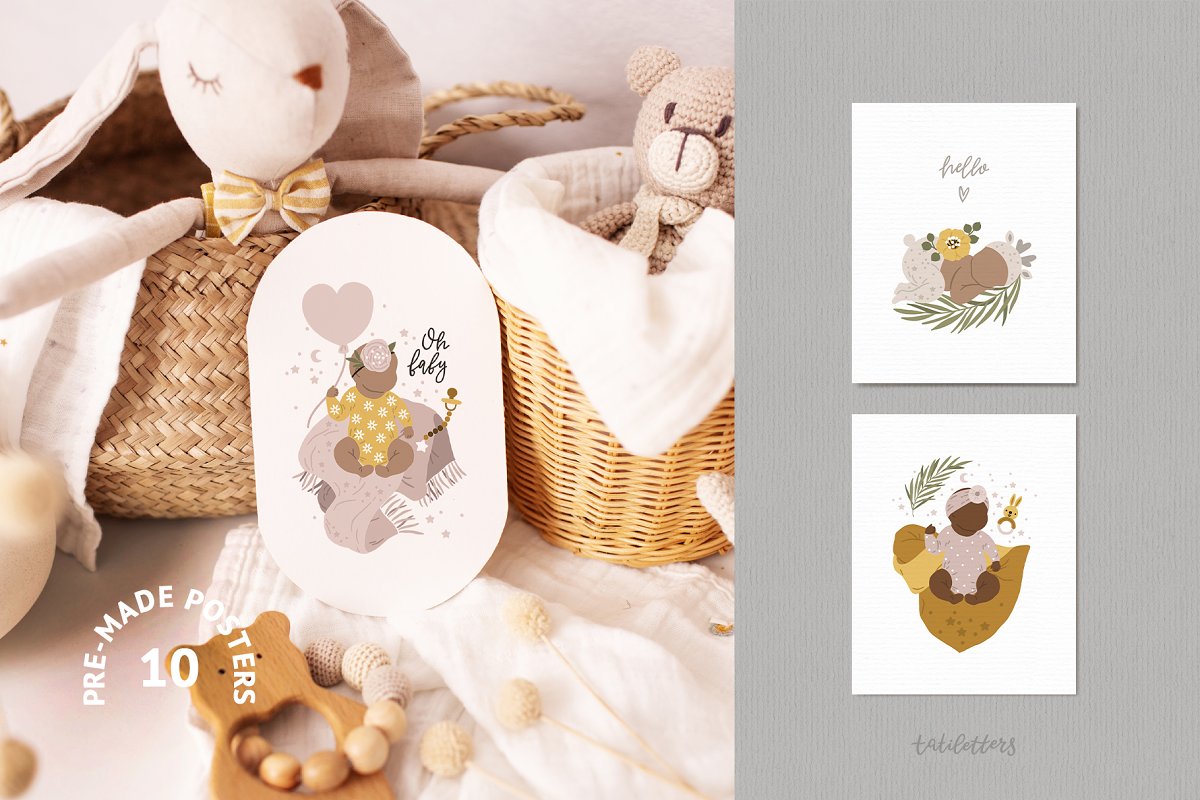 This is an interactive template with cute elements.