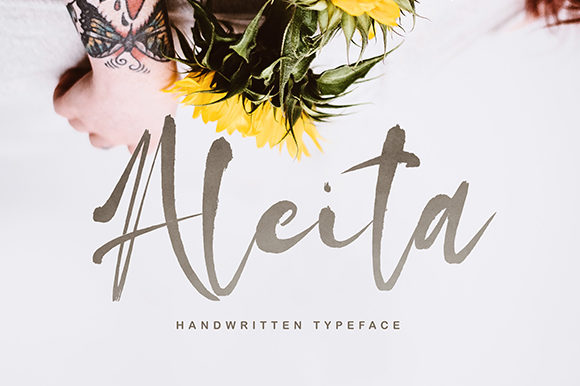 Aleita Script Lettering Font.