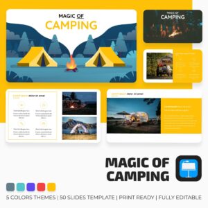Camping Keynote Template main cover.