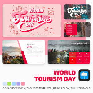 World Tourism Day Keynote Template main cover.