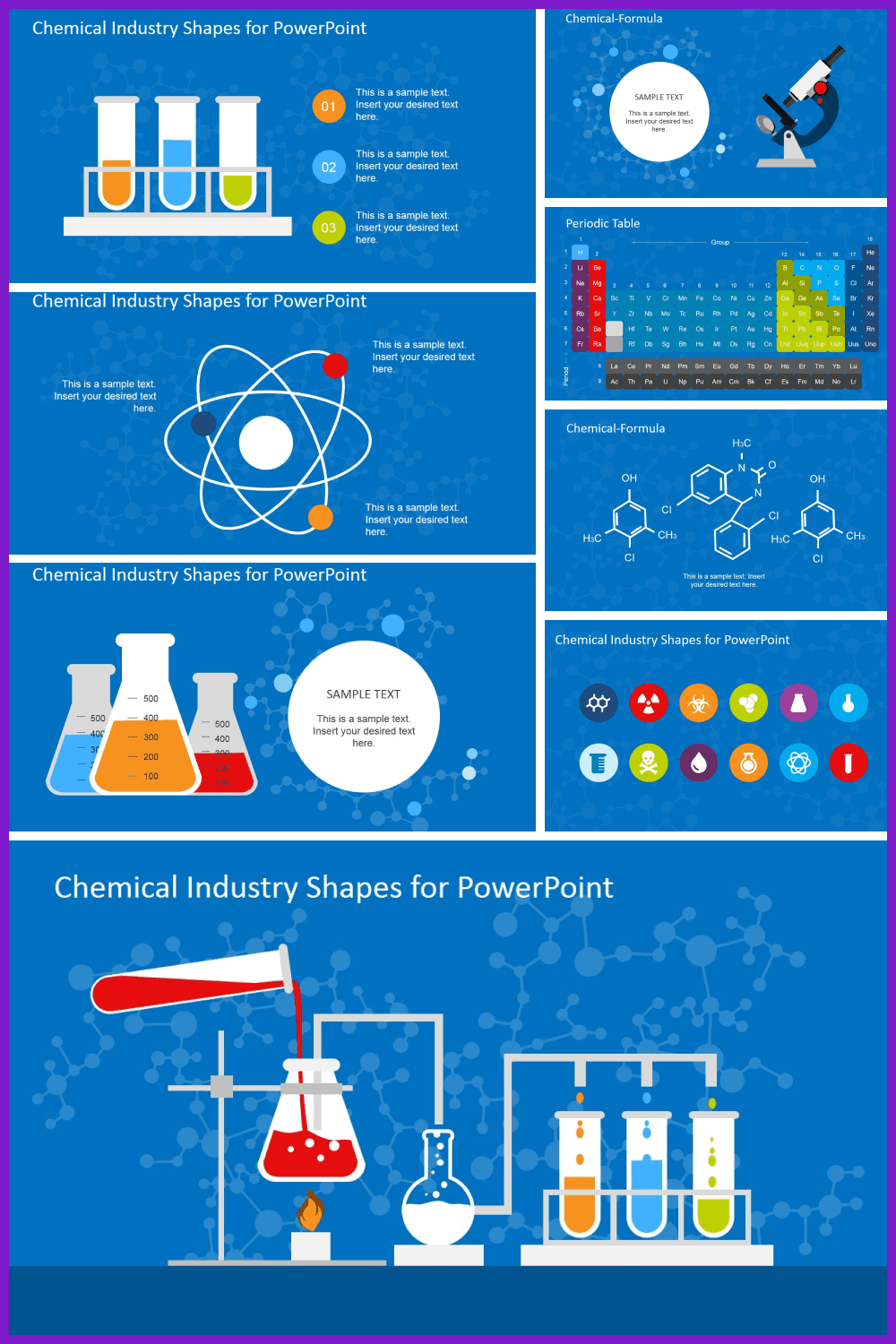 Chemical Industry Shapes for PowerPoint.