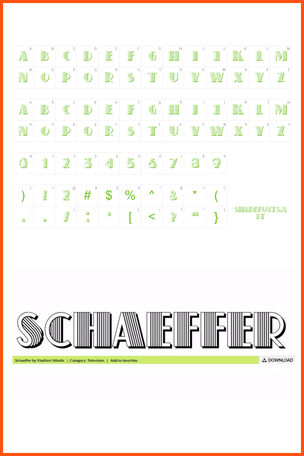 Schaeffer Free Sexy Font.