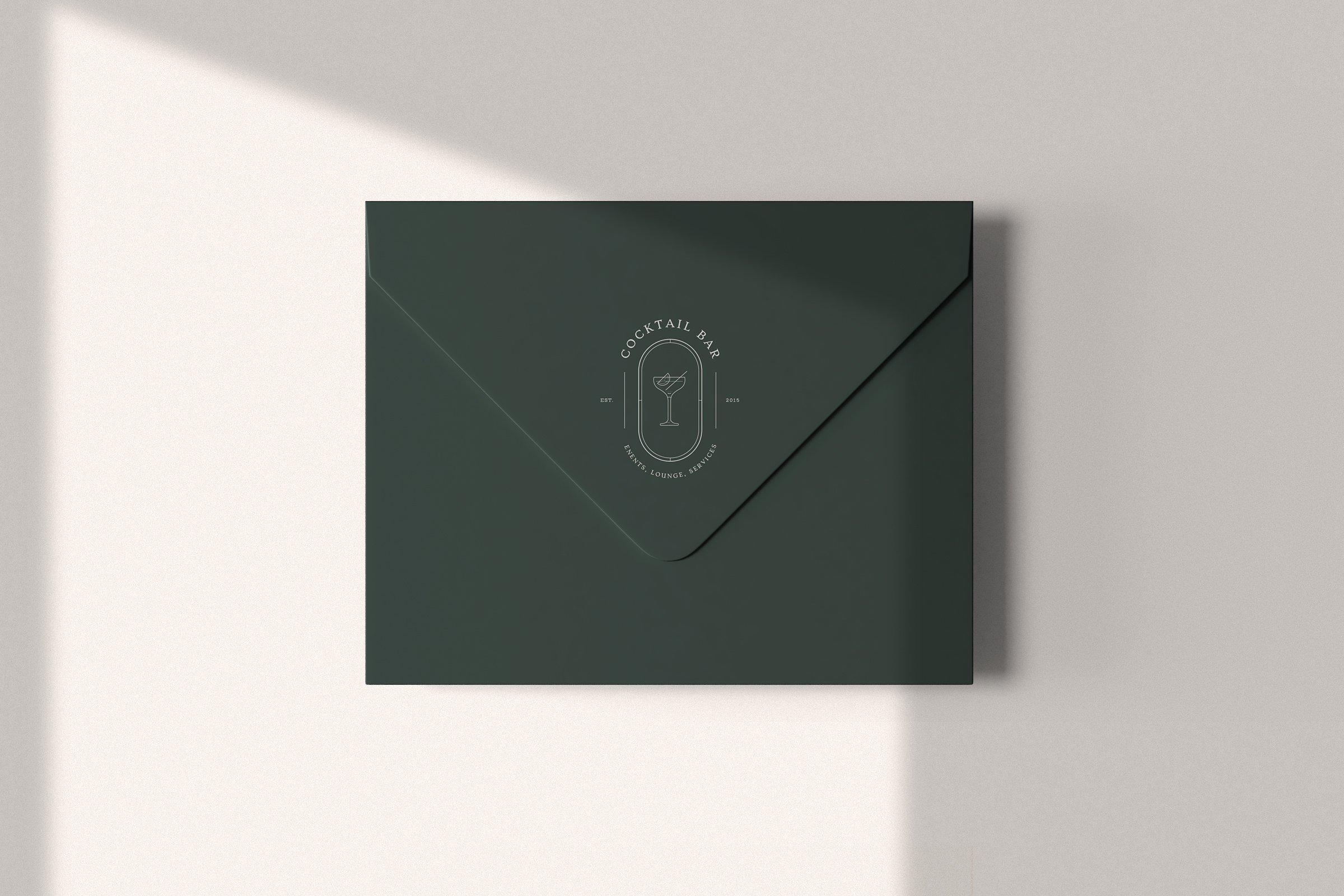 The example of logo on the green envelope.