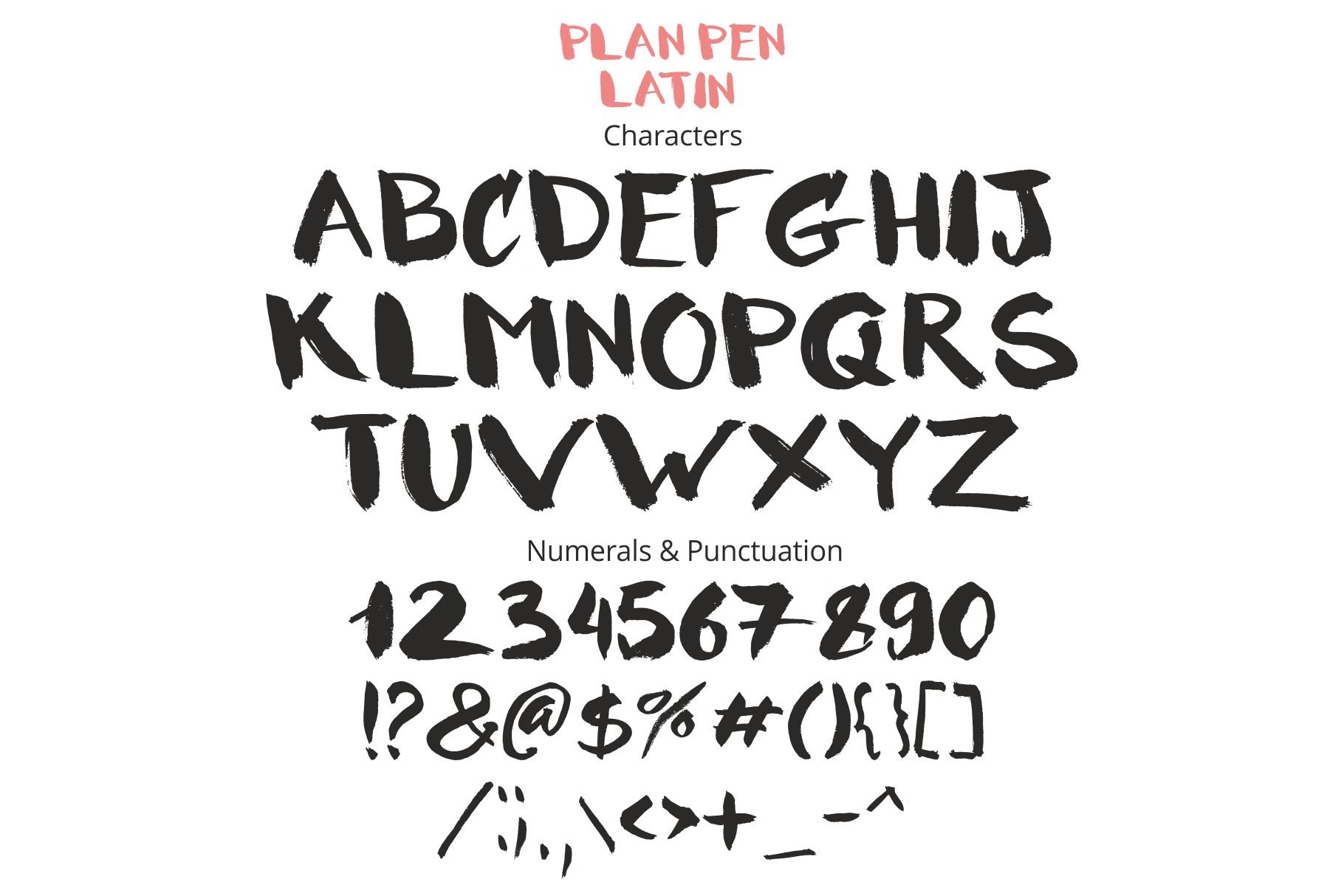 Brush strokes and hand-drawn lettering, inspired me to create this font. 